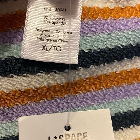 Anthropologie L*Space wildflower top crop top rashguard Y2K vibes dainty XL - Picture 8 of 8